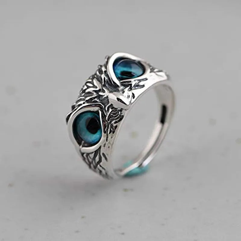 Opening Adjustable Ring Alloy Branch Owl Ring Fashion Jewelry Female