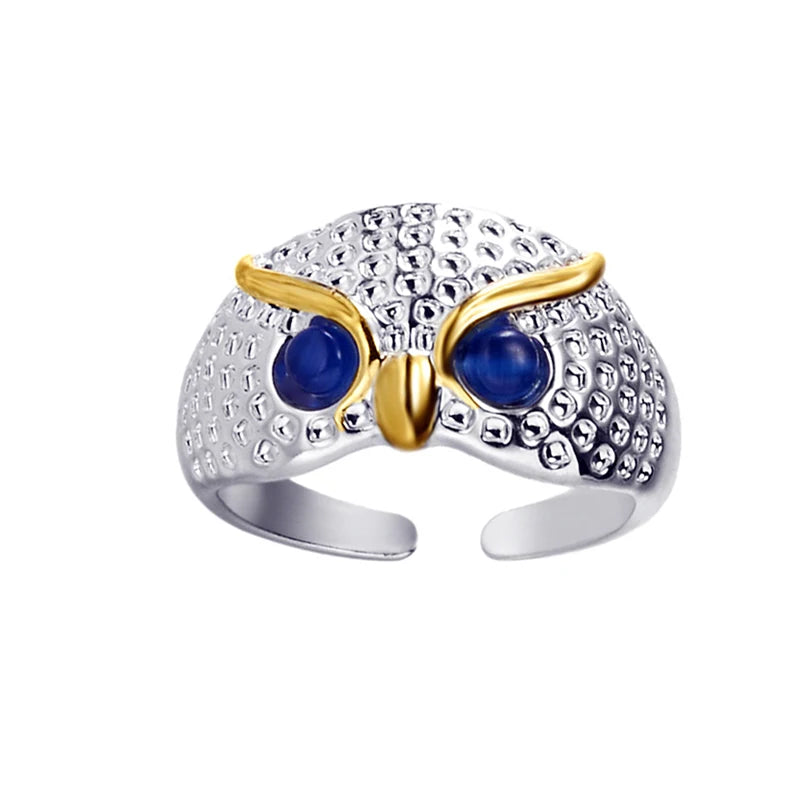 Opening Adjustable Ring Alloy Branch Owl Ring Fashion Jewelry Female