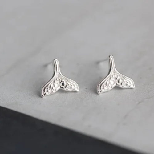 Silver Plated Creative Ear Hole Earrings for Women Prevent Korean