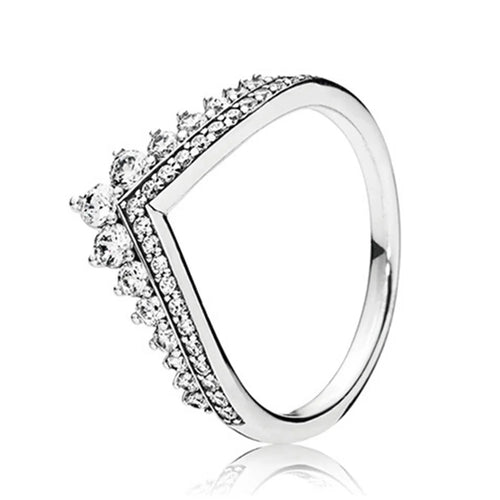 Paylor 925 Sterling Silver Rings For Women Original Crown Heart