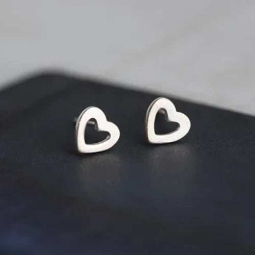 Silver Plated Creative Ear Hole Earrings for Women Prevent Korean