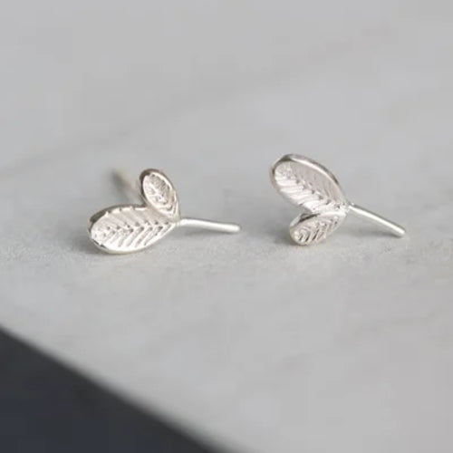 Silver Plated Creative Ear Hole Earrings for Women Prevent Korean