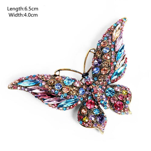 Big Flower Crystal Brooch Brooch Bridal Wedding Dress Costume Brooch